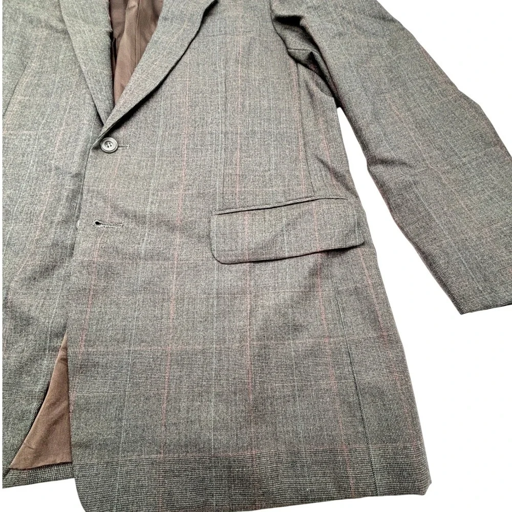 Chang's Tailoring Co Hand Tailored Custom Made 3 PIECE SUIT‎ MEN 46Rx36X30